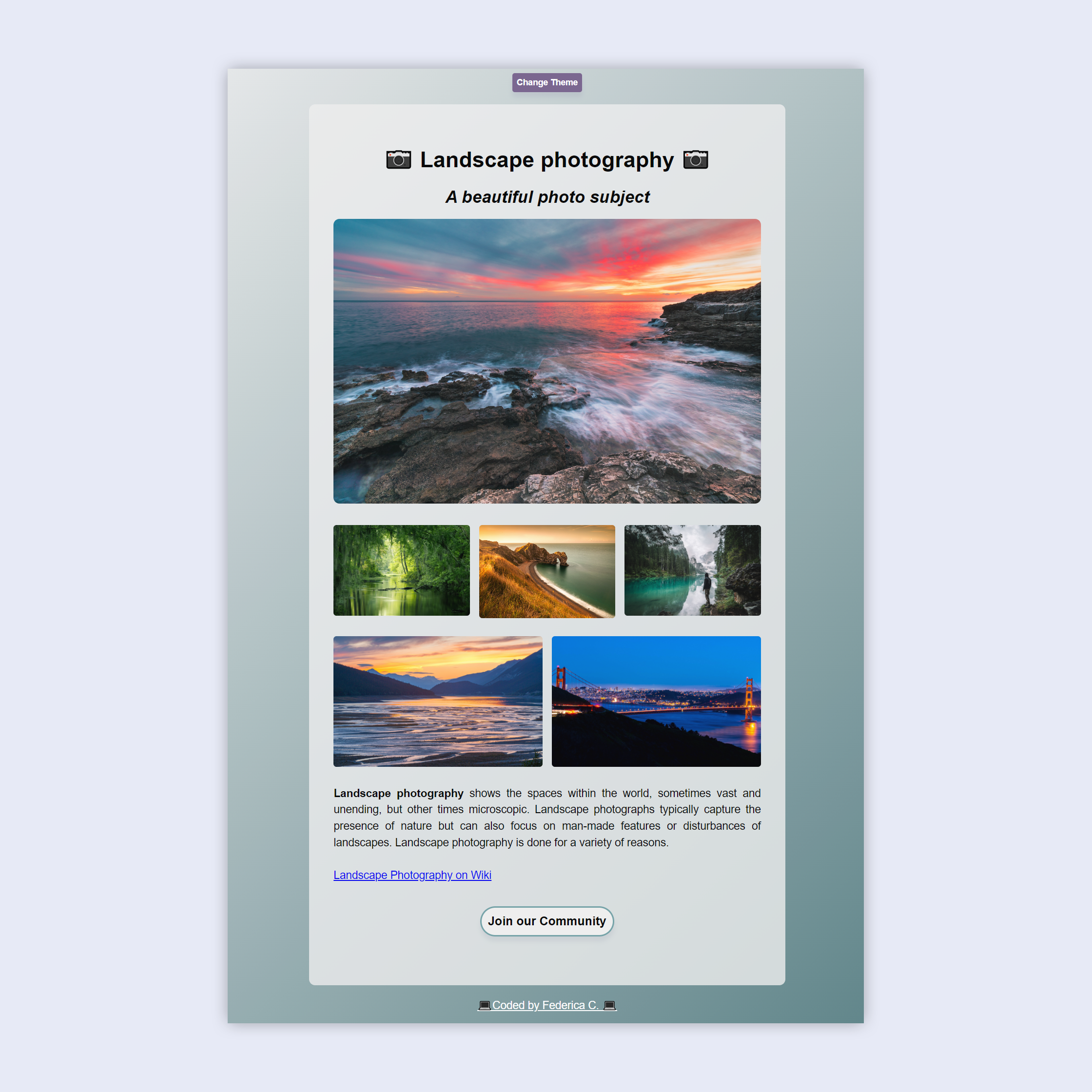 LAndscape Photography Page